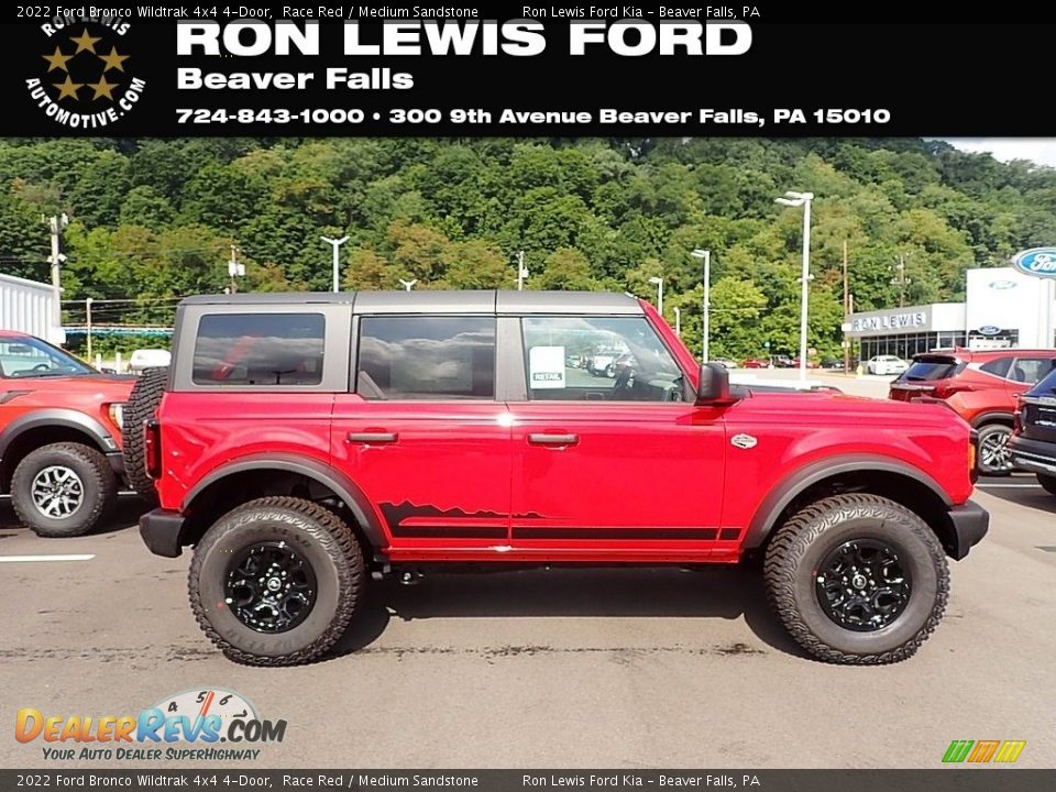 2022 Ford Bronco Wildtrak 4x4 4-Door Race Red / Medium Sandstone Photo #1