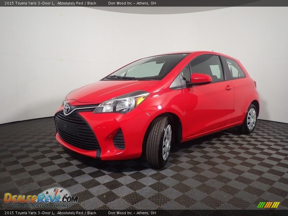 Absolutely Red 2015 Toyota Yaris 3-Door L Photo #7
