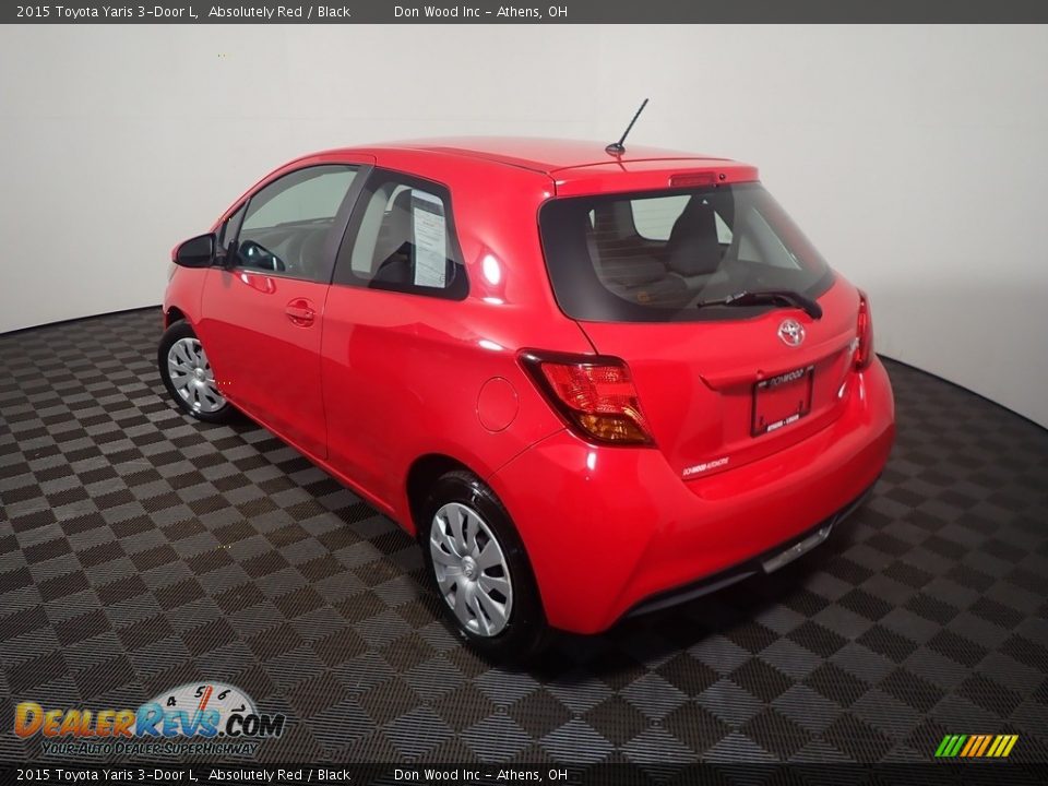 2015 Toyota Yaris 3-Door L Absolutely Red / Black Photo #11
