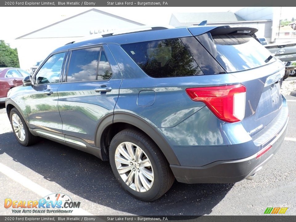 2020 Ford Explorer Limited Blue Metallic / Ebony Photo #2