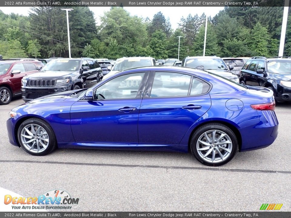 Anodized Blue Metallic 2022 Alfa Romeo Giulia Ti AWD Photo #2