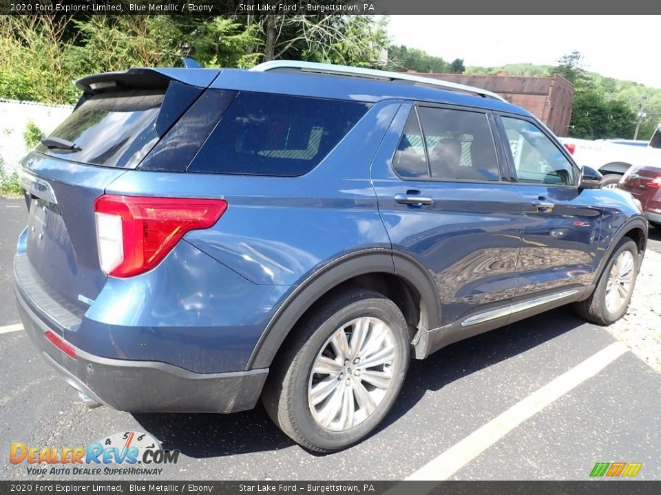 2020 Ford Explorer Limited Blue Metallic / Ebony Photo #3