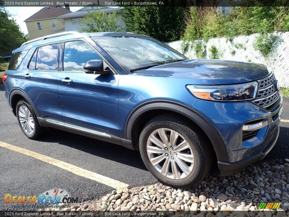 2020 Ford Explorer Limited Blue Metallic / Ebony Photo #4