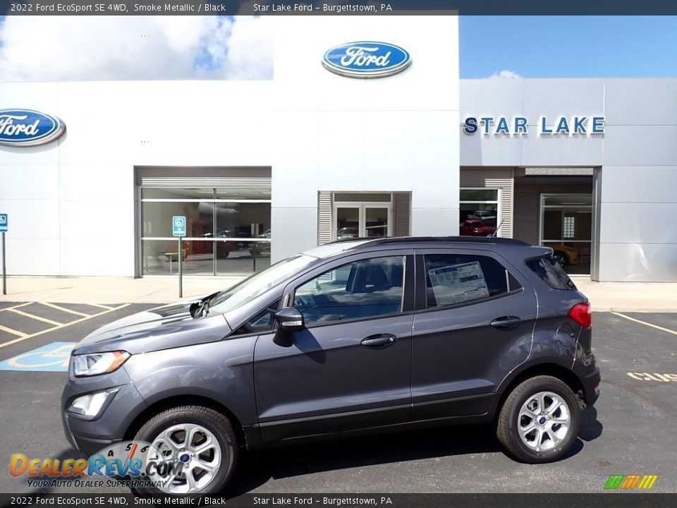 2022 Ford EcoSport SE 4WD Smoke Metallic / Black Photo #1