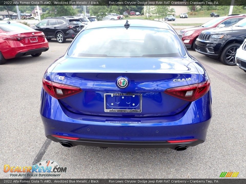 2022 Alfa Romeo Giulia Ti AWD Anodized Blue Metallic / Black Photo #4