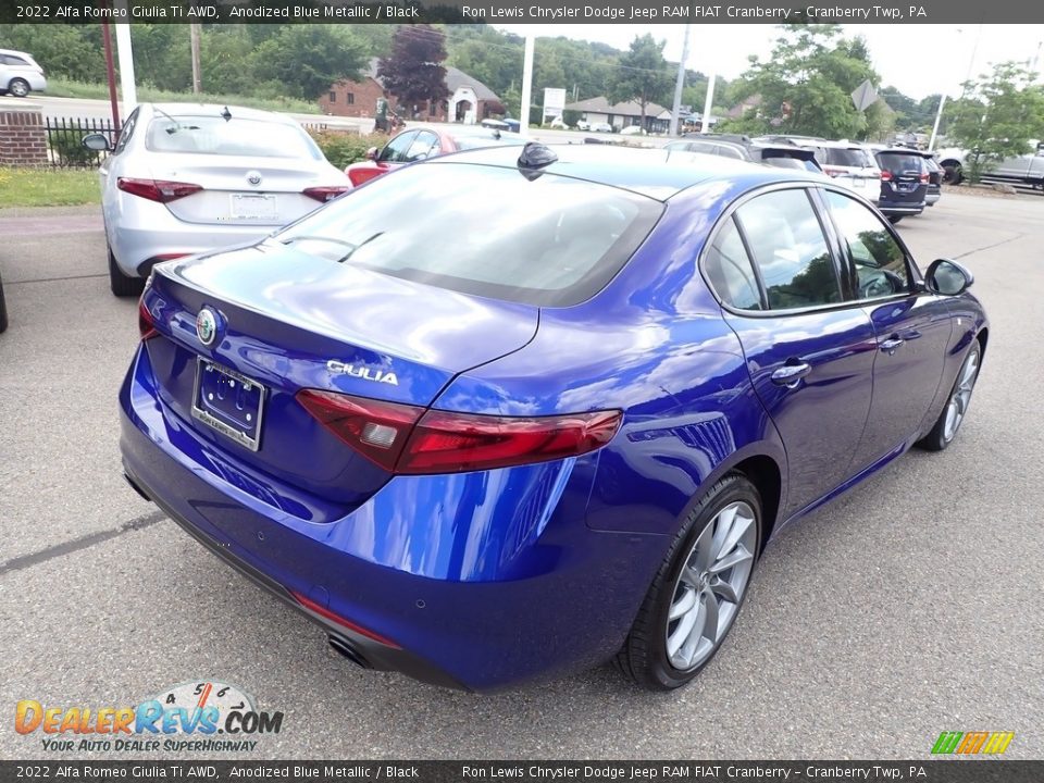 2022 Alfa Romeo Giulia Ti AWD Anodized Blue Metallic / Black Photo #5