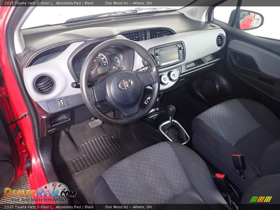 Black Interior - 2015 Toyota Yaris 3-Door L Photo #23