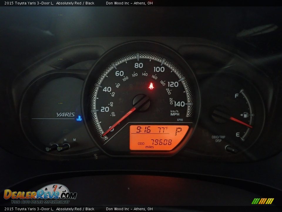 2015 Toyota Yaris 3-Door L Gauges Photo #27