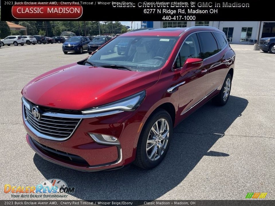 2023 Buick Enclave Avenir AWD Cherry Red Tintcoat / Whisper Beige/Ebony Photo #1