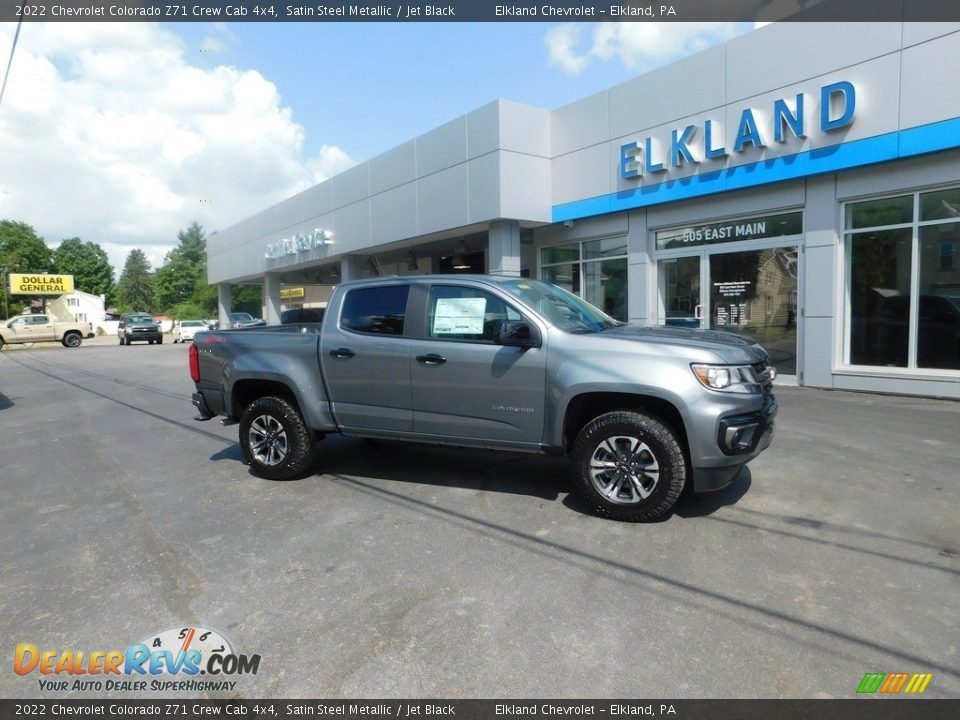 2022 Chevrolet Colorado Z71 Crew Cab 4x4 Satin Steel Metallic / Jet Black Photo #2