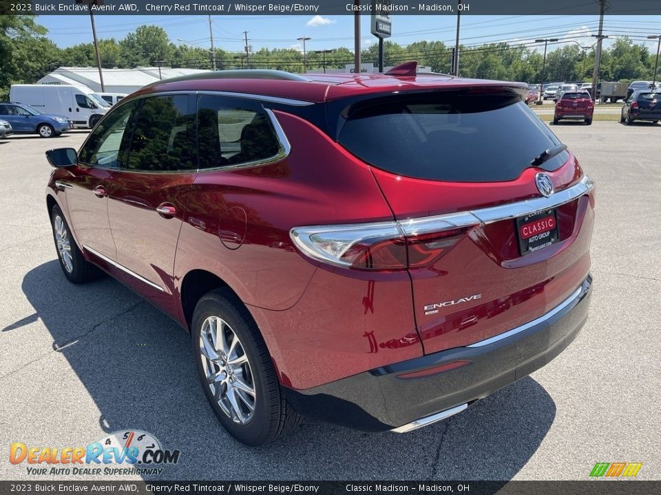 2023 Buick Enclave Avenir AWD Cherry Red Tintcoat / Whisper Beige/Ebony Photo #2