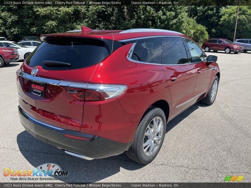 2023 Buick Enclave Avenir AWD Cherry Red Tintcoat / Whisper Beige/Ebony Photo #3