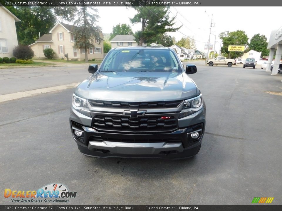 2022 Chevrolet Colorado Z71 Crew Cab 4x4 Satin Steel Metallic / Jet Black Photo #8