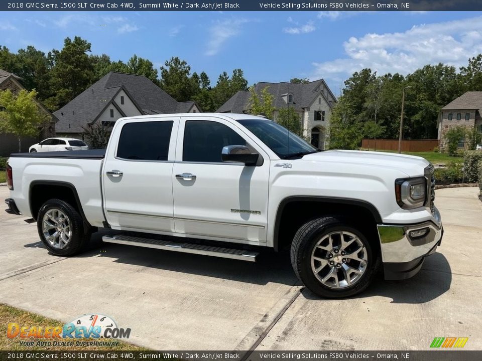 2018 GMC Sierra 1500 SLT Crew Cab 4WD Summit White / Dark Ash/Jet Black Photo #1