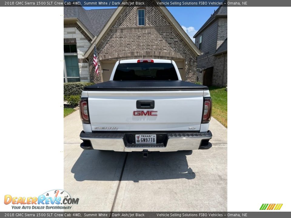 2018 GMC Sierra 1500 SLT Crew Cab 4WD Summit White / Dark Ash/Jet Black Photo #4