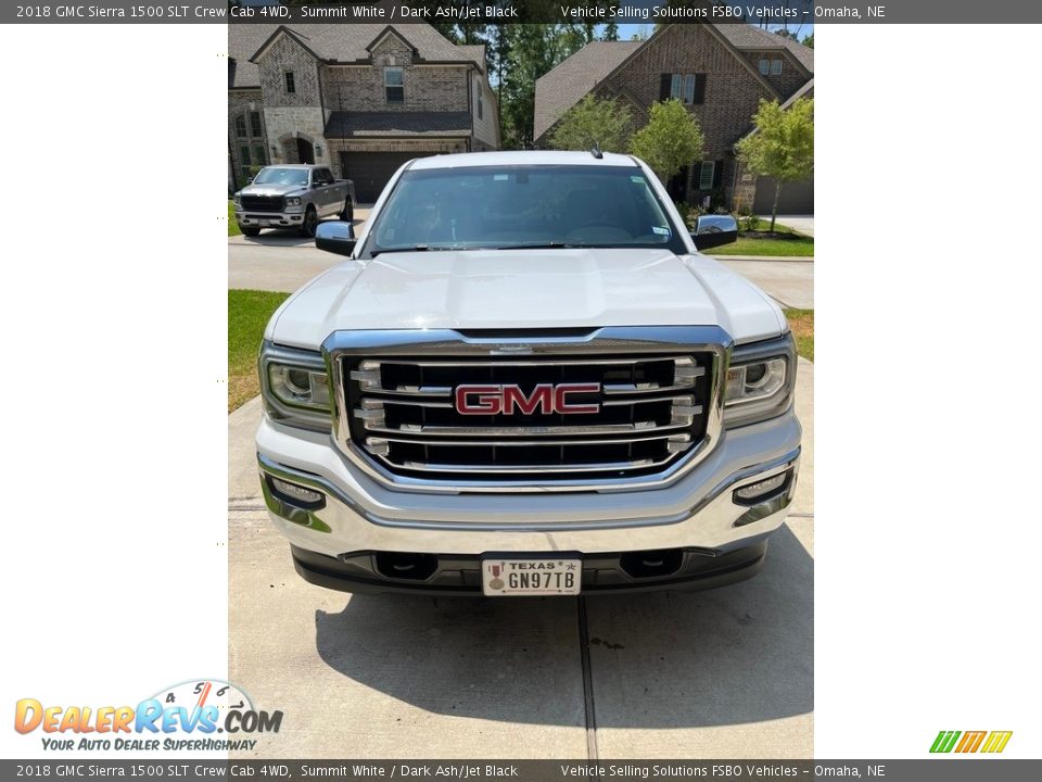 2018 GMC Sierra 1500 SLT Crew Cab 4WD Summit White / Dark Ash/Jet Black Photo #6