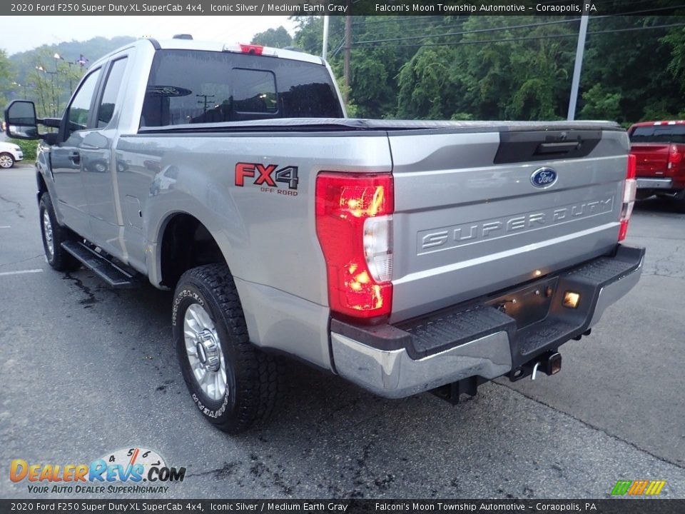 2020 Ford F250 Super Duty XL SuperCab 4x4 Iconic Silver / Medium Earth Gray Photo #4