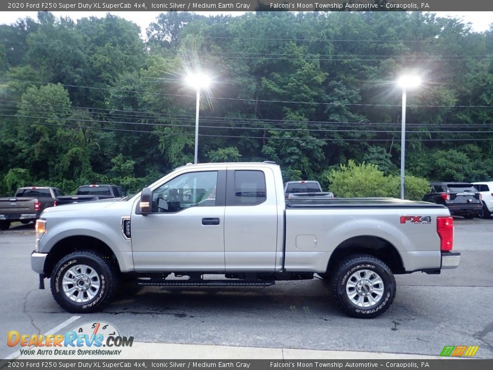 2020 Ford F250 Super Duty XL SuperCab 4x4 Iconic Silver / Medium Earth Gray Photo #5