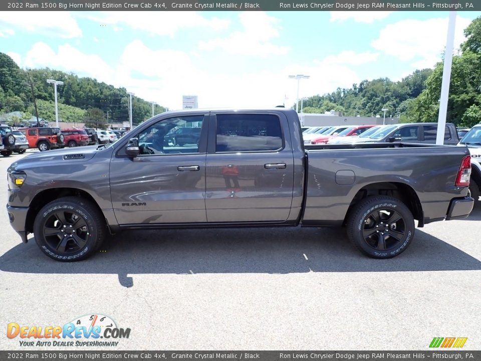 2022 Ram 1500 Big Horn Night Edition Crew Cab 4x4 Granite Crystal Metallic / Black Photo #2