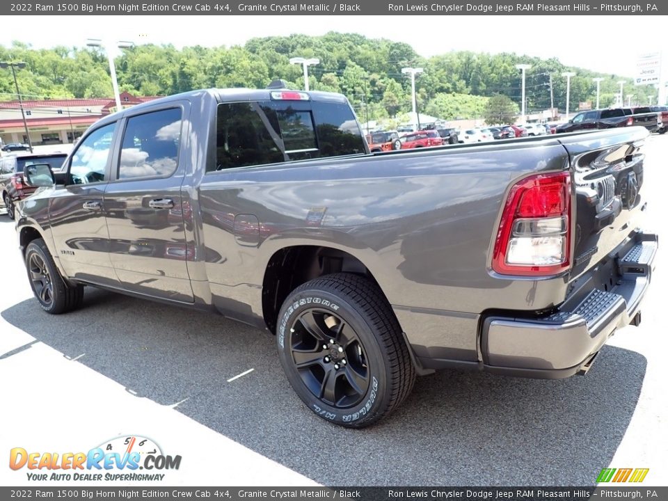 2022 Ram 1500 Big Horn Night Edition Crew Cab 4x4 Granite Crystal Metallic / Black Photo #3