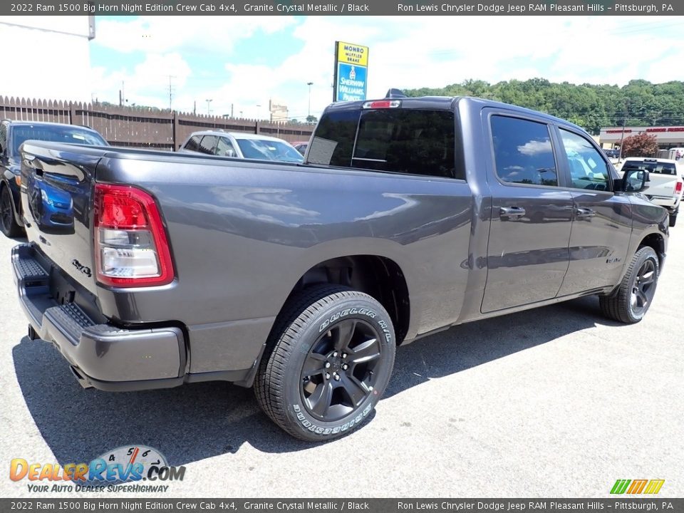 2022 Ram 1500 Big Horn Night Edition Crew Cab 4x4 Granite Crystal Metallic / Black Photo #5