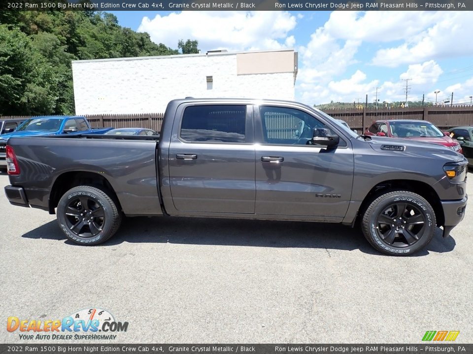 2022 Ram 1500 Big Horn Night Edition Crew Cab 4x4 Granite Crystal Metallic / Black Photo #6
