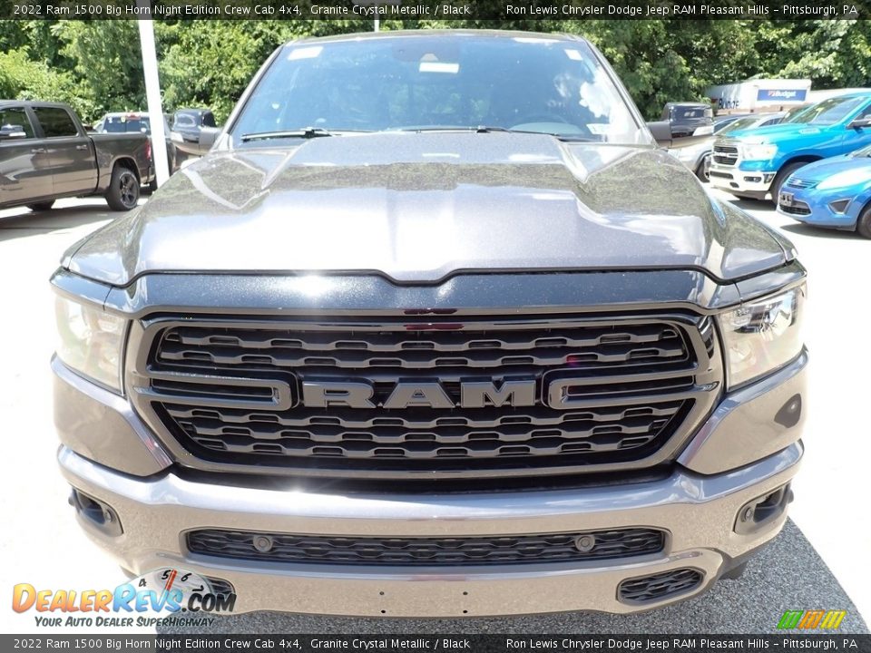 2022 Ram 1500 Big Horn Night Edition Crew Cab 4x4 Granite Crystal Metallic / Black Photo #8