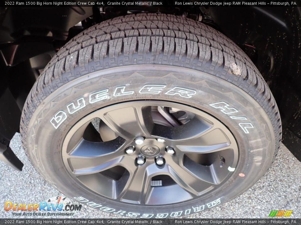 2022 Ram 1500 Big Horn Night Edition Crew Cab 4x4 Granite Crystal Metallic / Black Photo #9