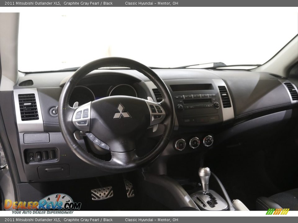 2011 Mitsubishi Outlander XLS Graphite Gray Pearl / Black Photo #6