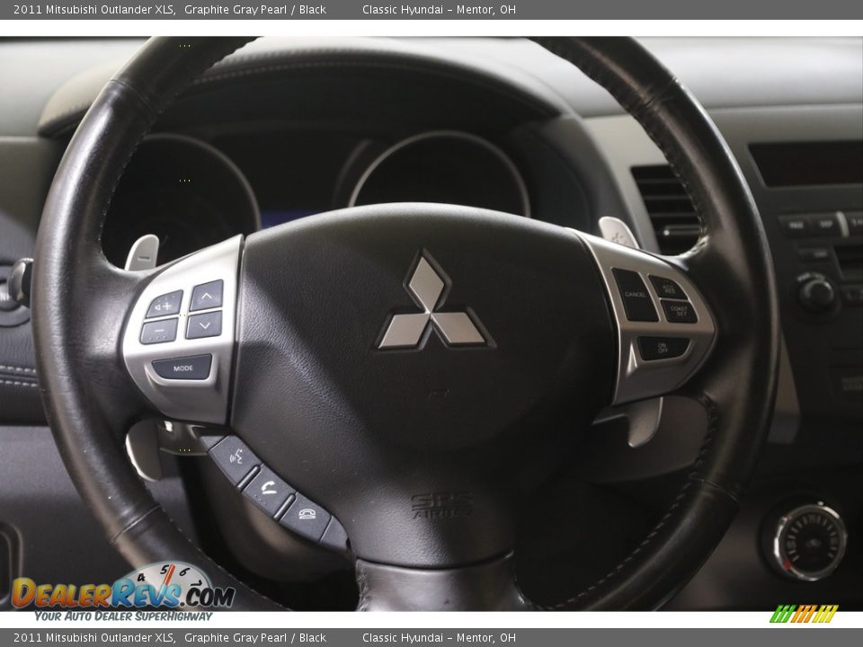 2011 Mitsubishi Outlander XLS Graphite Gray Pearl / Black Photo #7