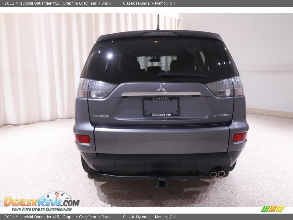 2011 Mitsubishi Outlander XLS Graphite Gray Pearl / Black Photo #16