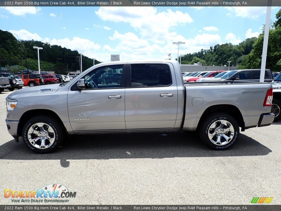 2022 Ram 1500 Big Horn Crew Cab 4x4 Billet Silver Metallic / Black Photo #2