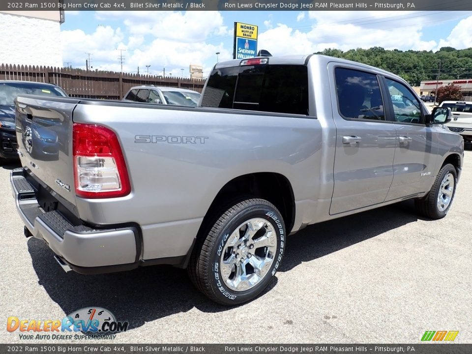 2022 Ram 1500 Big Horn Crew Cab 4x4 Billet Silver Metallic / Black Photo #5