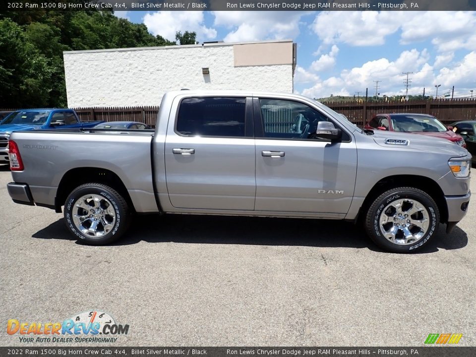 2022 Ram 1500 Big Horn Crew Cab 4x4 Billet Silver Metallic / Black Photo #6