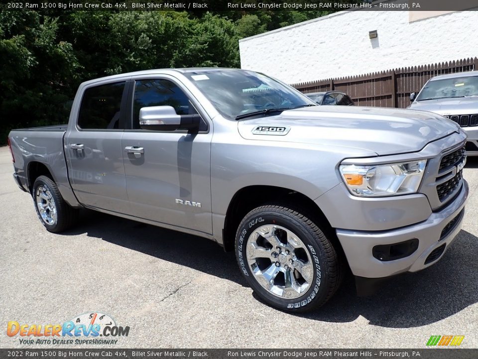 2022 Ram 1500 Big Horn Crew Cab 4x4 Billet Silver Metallic / Black Photo #7