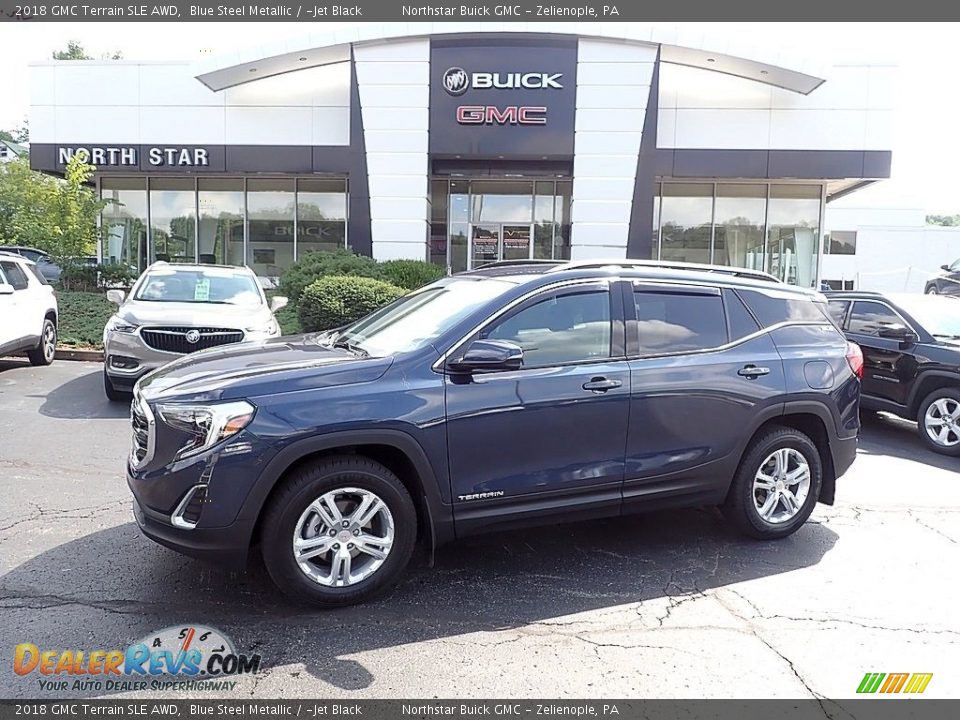 2018 GMC Terrain SLE AWD Blue Steel Metallic / ­Jet Black Photo #1