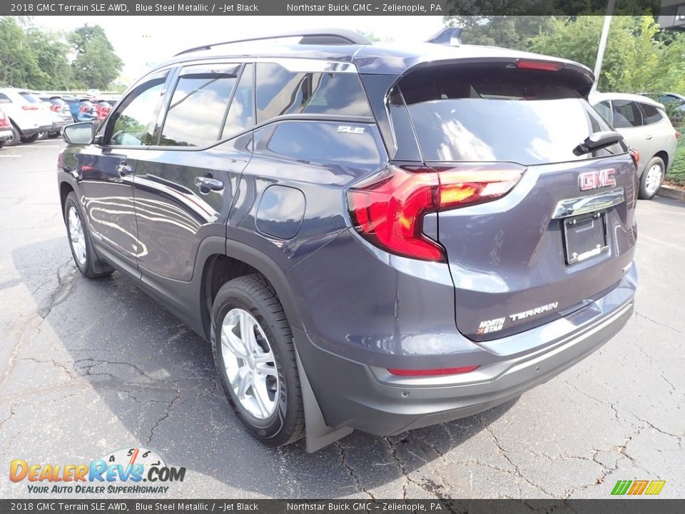 2018 GMC Terrain SLE AWD Blue Steel Metallic / ­Jet Black Photo #3