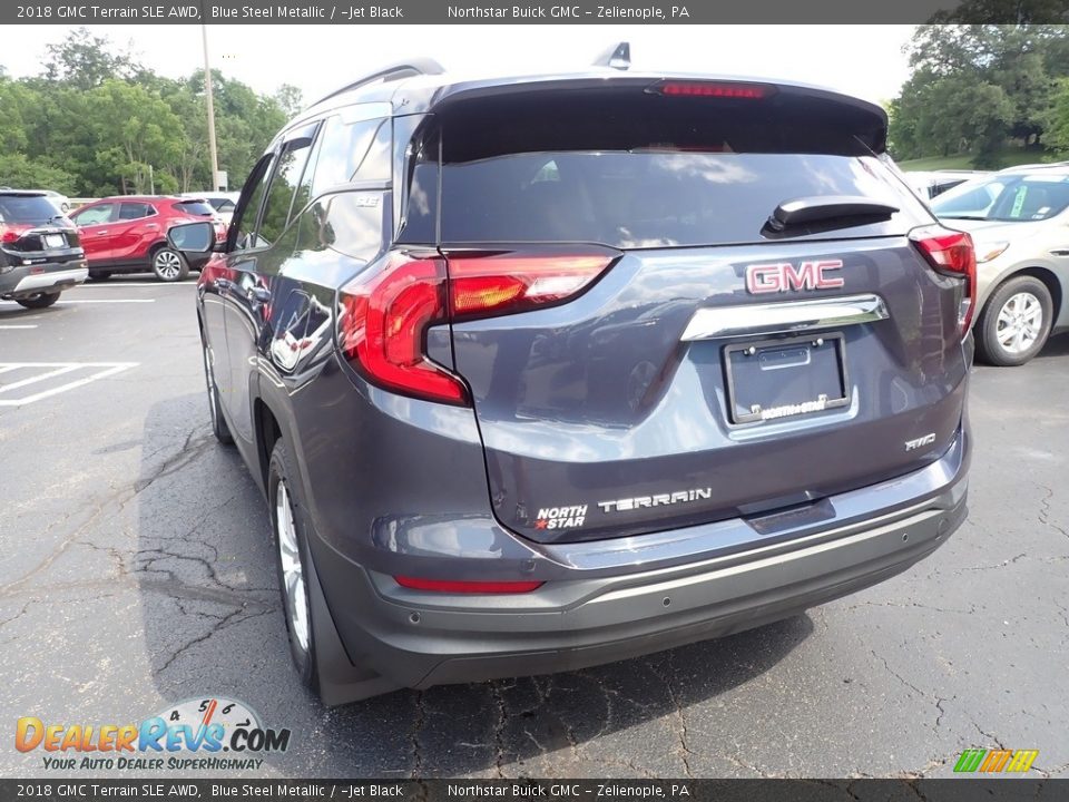 2018 GMC Terrain SLE AWD Blue Steel Metallic / ­Jet Black Photo #4