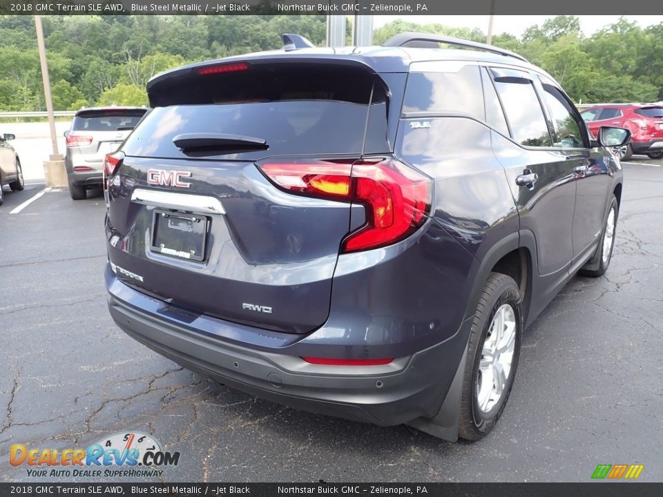 2018 GMC Terrain SLE AWD Blue Steel Metallic / ­Jet Black Photo #6