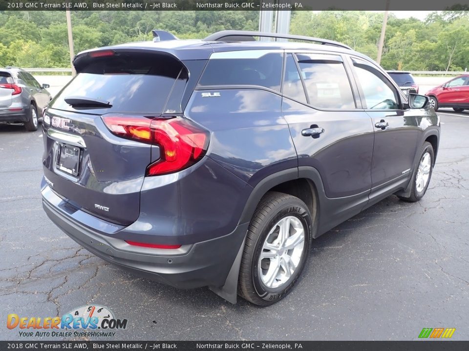 2018 GMC Terrain SLE AWD Blue Steel Metallic / ­Jet Black Photo #7