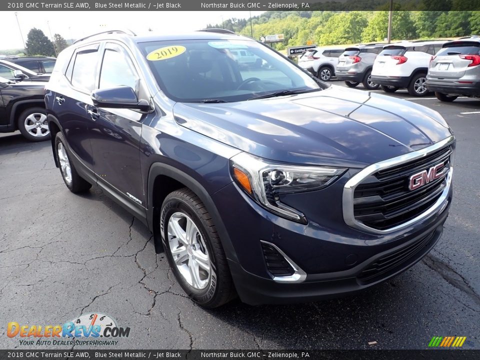 2018 GMC Terrain SLE AWD Blue Steel Metallic / ­Jet Black Photo #9