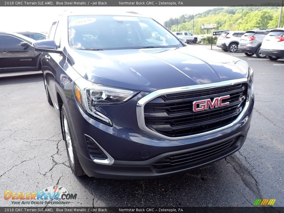 2018 GMC Terrain SLE AWD Blue Steel Metallic / ­Jet Black Photo #10