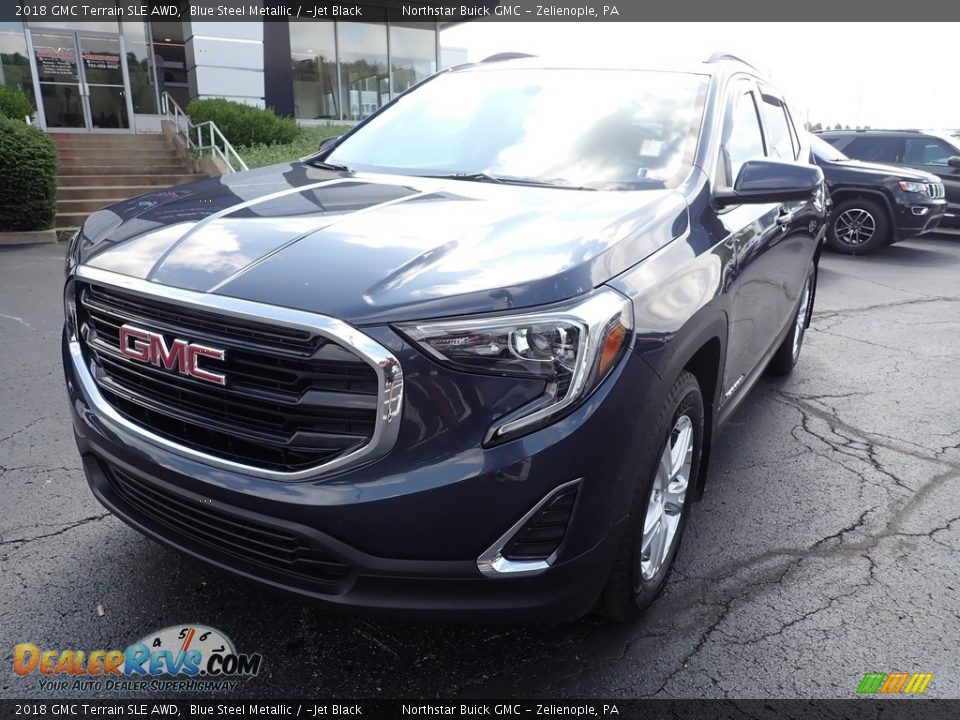 2018 GMC Terrain SLE AWD Blue Steel Metallic / ­Jet Black Photo #12