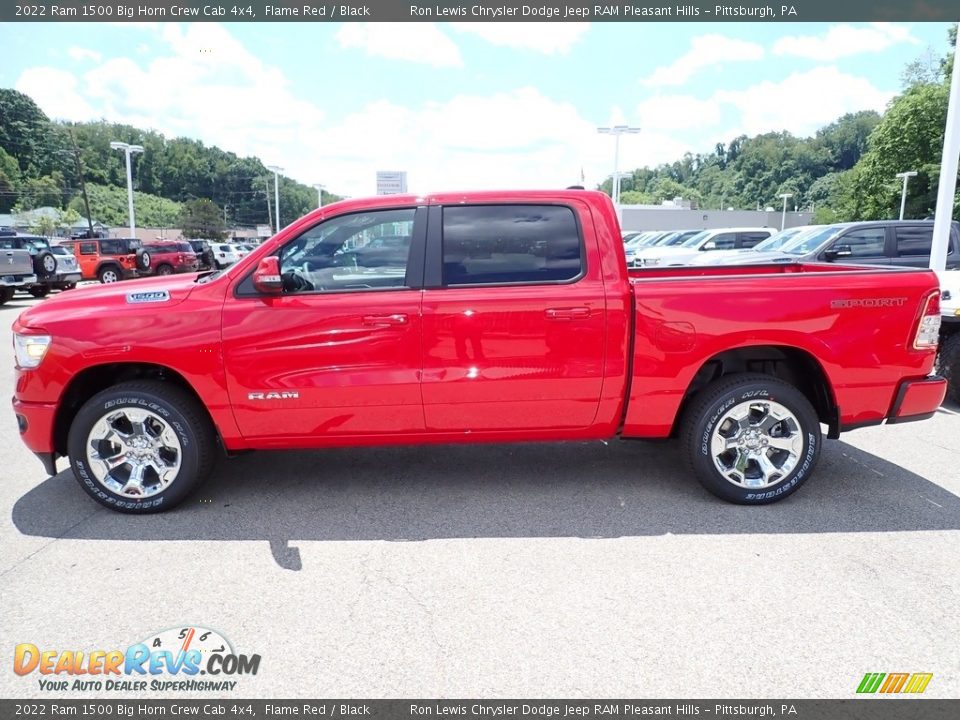 2022 Ram 1500 Big Horn Crew Cab 4x4 Flame Red / Black Photo #2