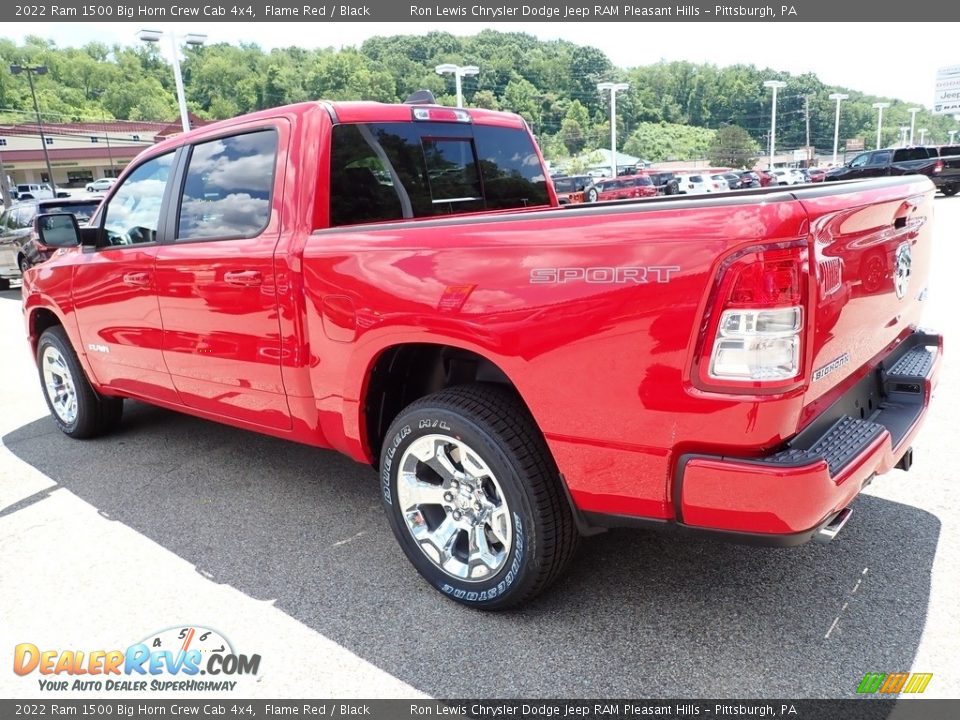 2022 Ram 1500 Big Horn Crew Cab 4x4 Flame Red / Black Photo #3