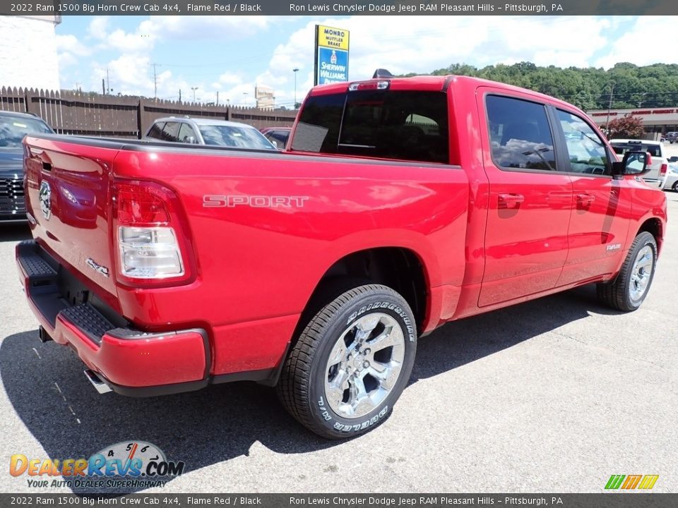 2022 Ram 1500 Big Horn Crew Cab 4x4 Flame Red / Black Photo #5
