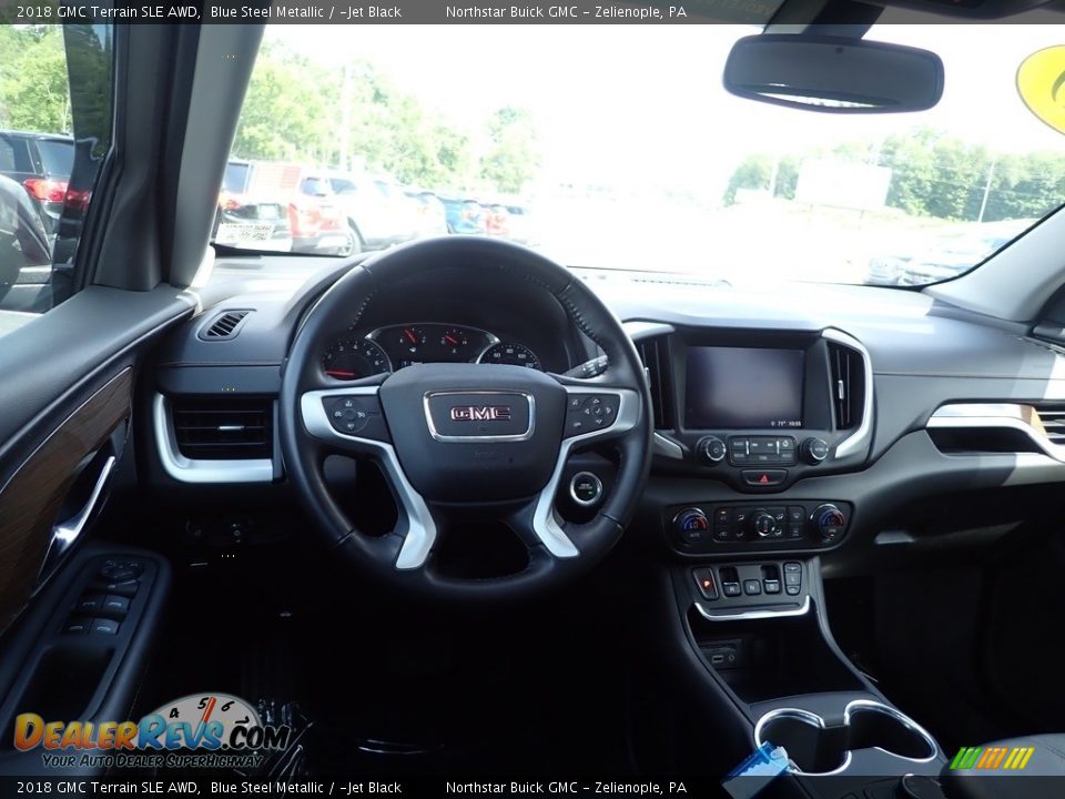 2018 GMC Terrain SLE AWD Blue Steel Metallic / ­Jet Black Photo #18