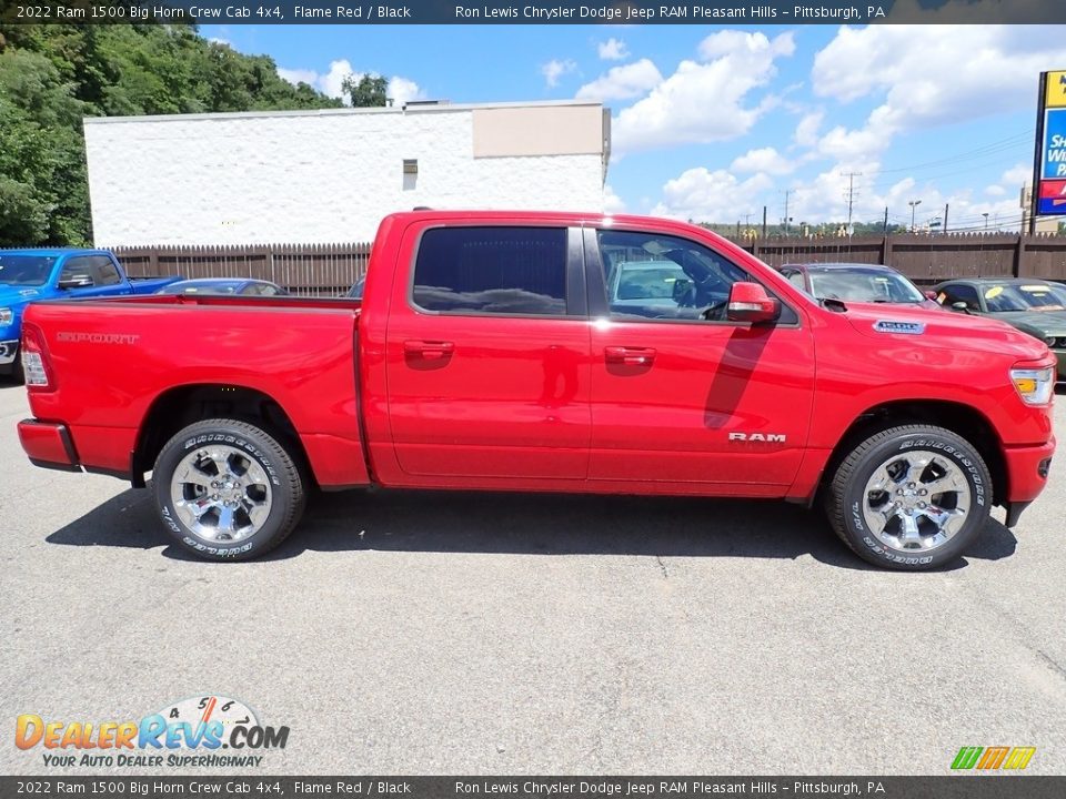 2022 Ram 1500 Big Horn Crew Cab 4x4 Flame Red / Black Photo #6