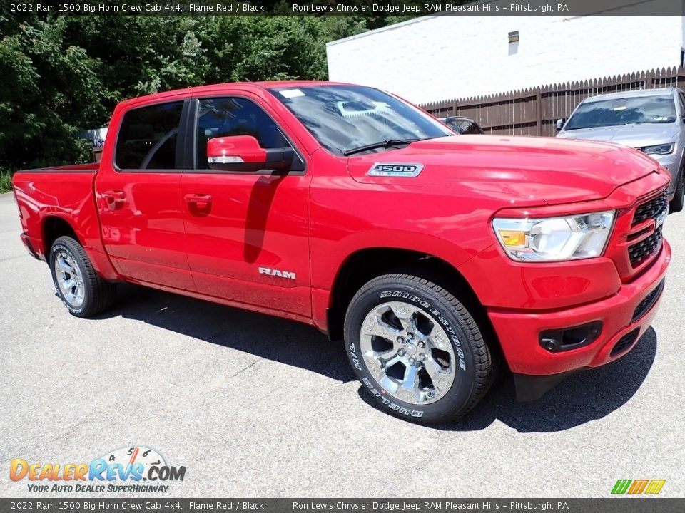 2022 Ram 1500 Big Horn Crew Cab 4x4 Flame Red / Black Photo #7