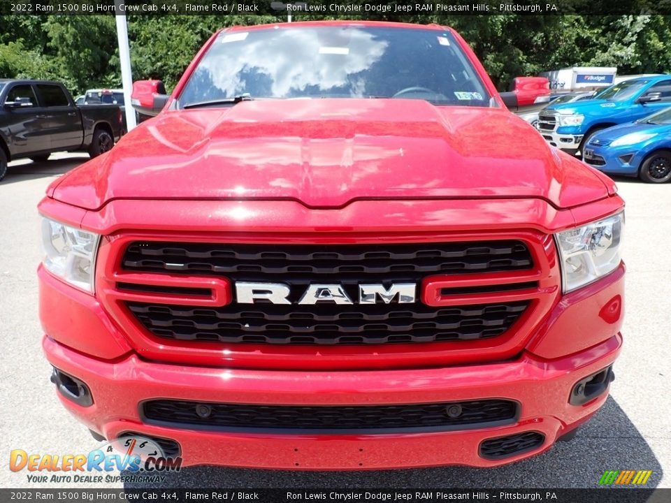 2022 Ram 1500 Big Horn Crew Cab 4x4 Flame Red / Black Photo #8